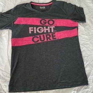 EUC under armor breast cancer awareness tee shirt